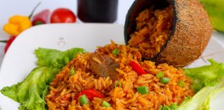 Yadda Ake Coconut Jollof Rice coconut jollof rice