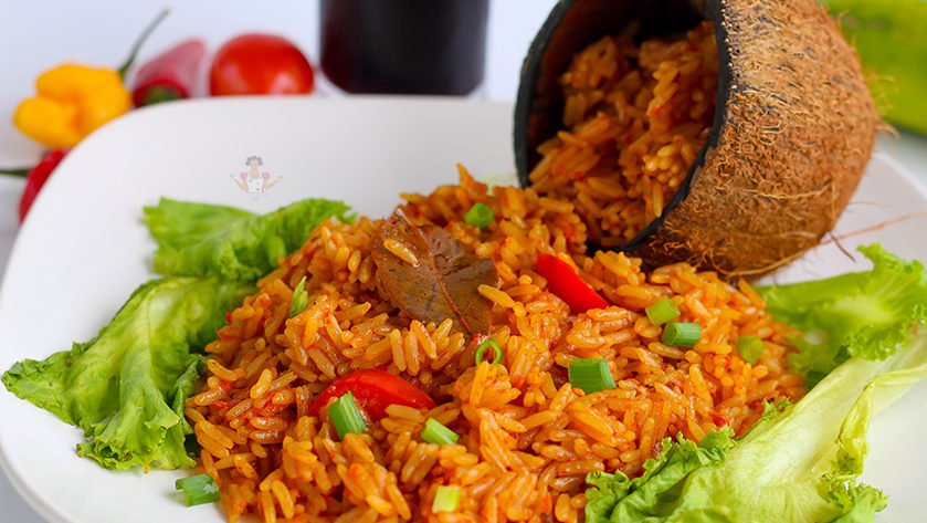 Yadda Ake Coconut Jollof Rice